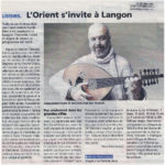 Concerts Zelliges -article le républicain 2015